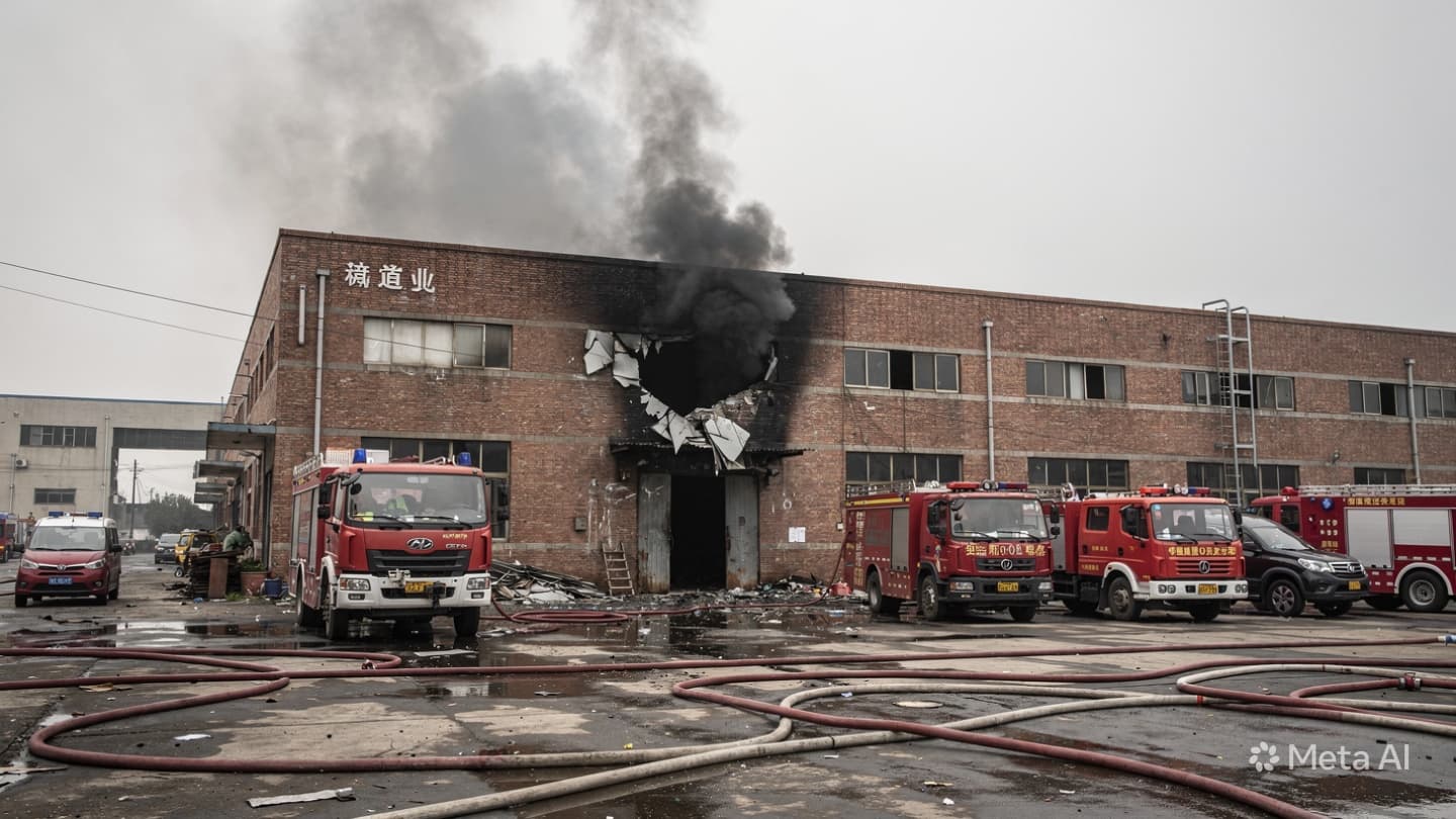 Guangdong Plant Inferno: Five Lives Lost as Fire Engulfs Manufacturing Site During Morning Shift