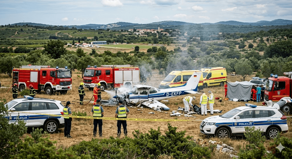 Breaking: Fatal Plane Crash in Croatia’s Istria Region Leaves Several Dead Breaking: Fatal Plane Crash in Croatia’s Istria Region Leaves Several Dead