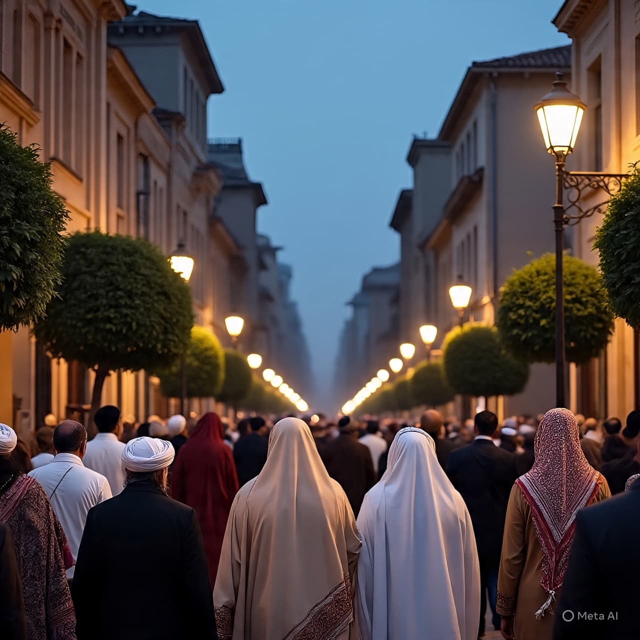 “Between Two Lights: Tehran’s Quiet Farewell as Day Yields to Mourning” “Between Two Lights: Tehran’s Quiet Farewell as Day Yields to Mourning”