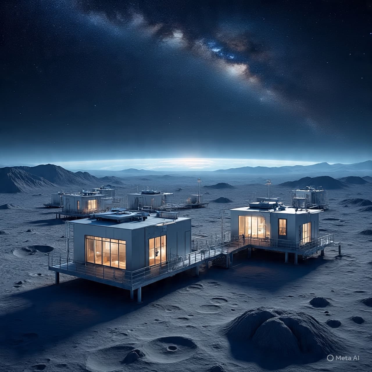 Beyond the Quiet Horizon: A Base Taking Shape in the Moon’s Pale Light Beyond the Quiet Horizon: A Base Taking Shape in the Moon’s Pale Light