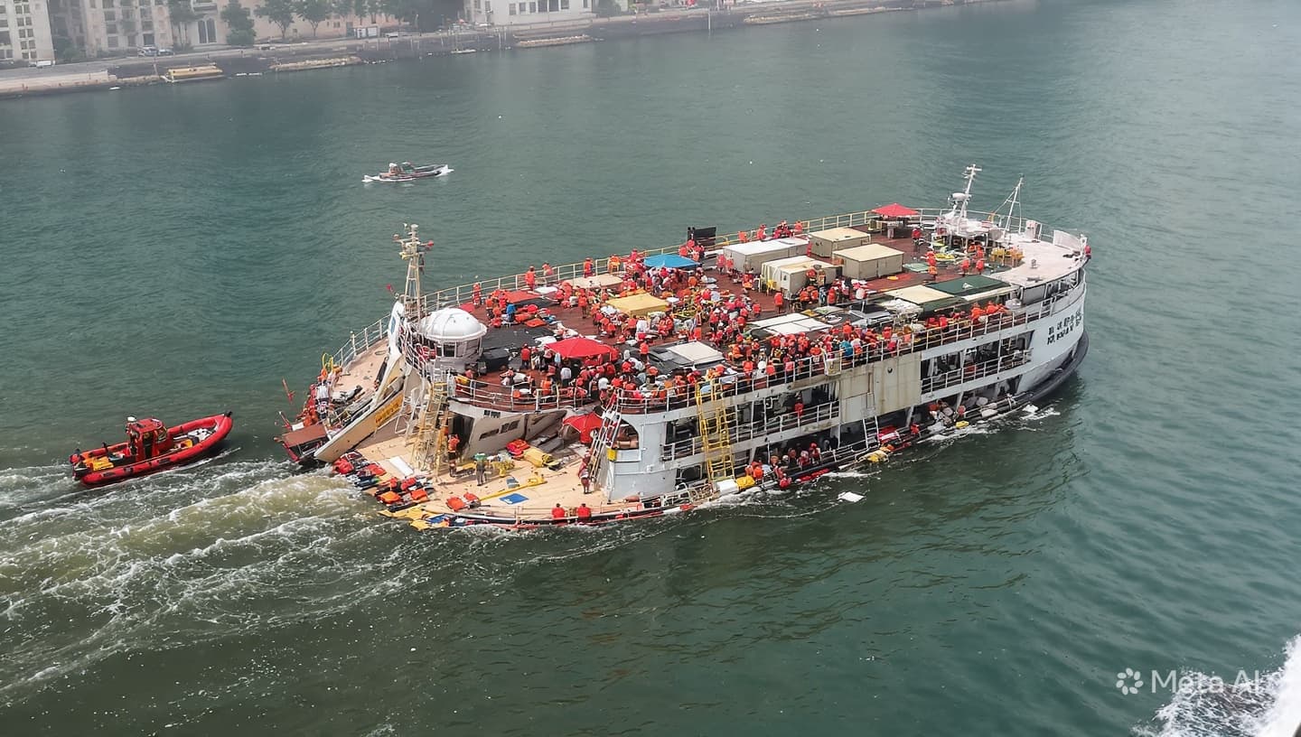 Six Dead in Guangdong: Ferry Overturns in Busy Waterway, Emergency Rescue Teams Searching Area Six Dead in Guangdong: Ferry Overturns in Busy Waterway, Emergency Rescue Teams Searching Area