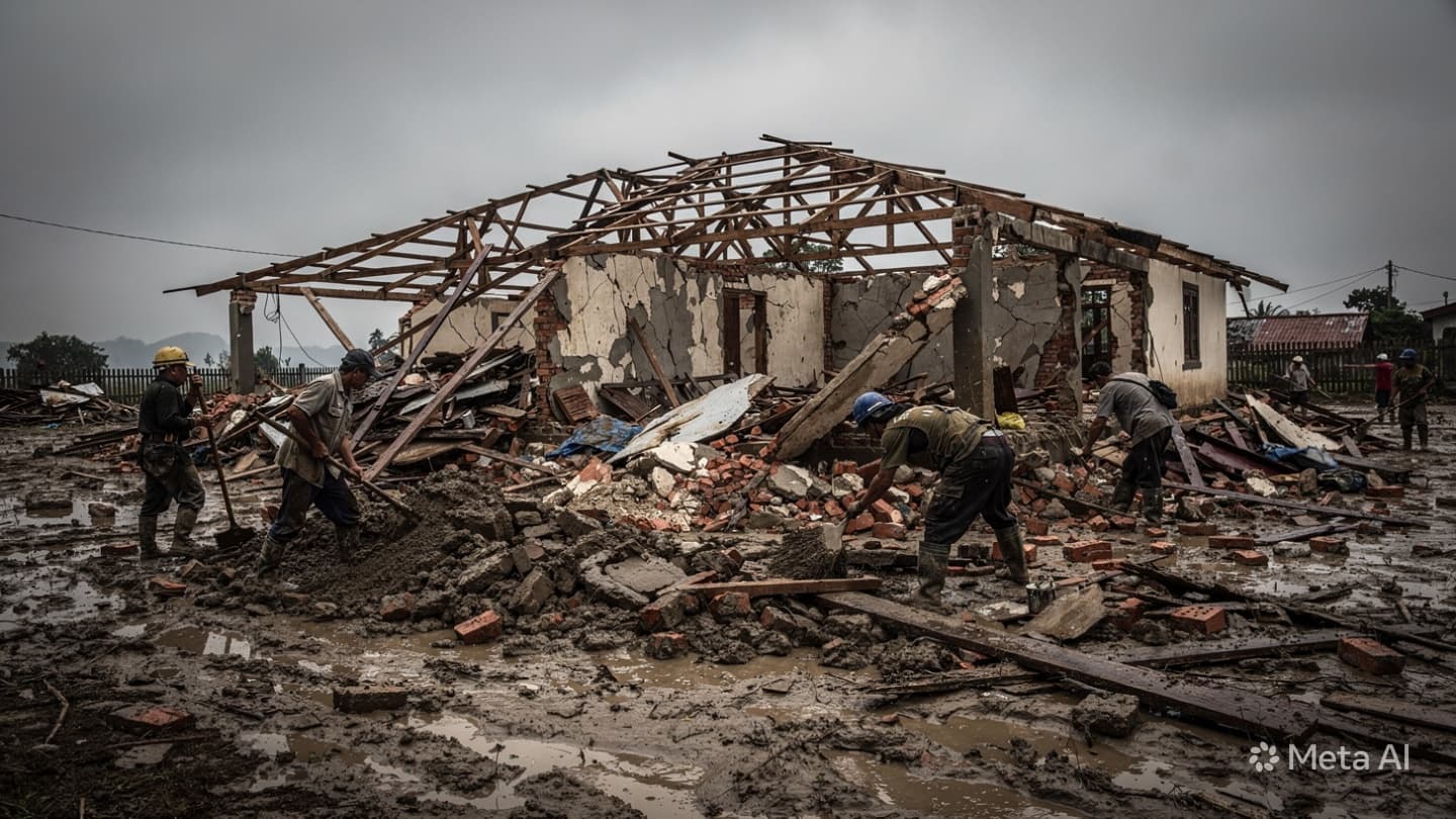 Pakistan Monsoon Tragedy: Five Family Members Perish as Heavy Downpours Destroy Brick Home Pakistan Monsoon Tragedy: Five Family Members Perish as Heavy Downpours Destroy Brick Home