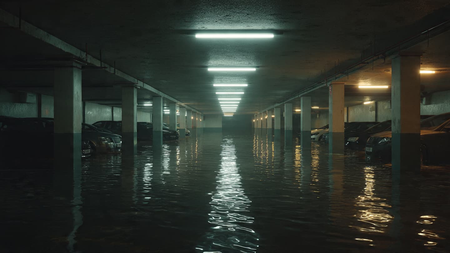 Where the City Streets Swallowed the Falling Rain, A Reflection on the Underground Flood