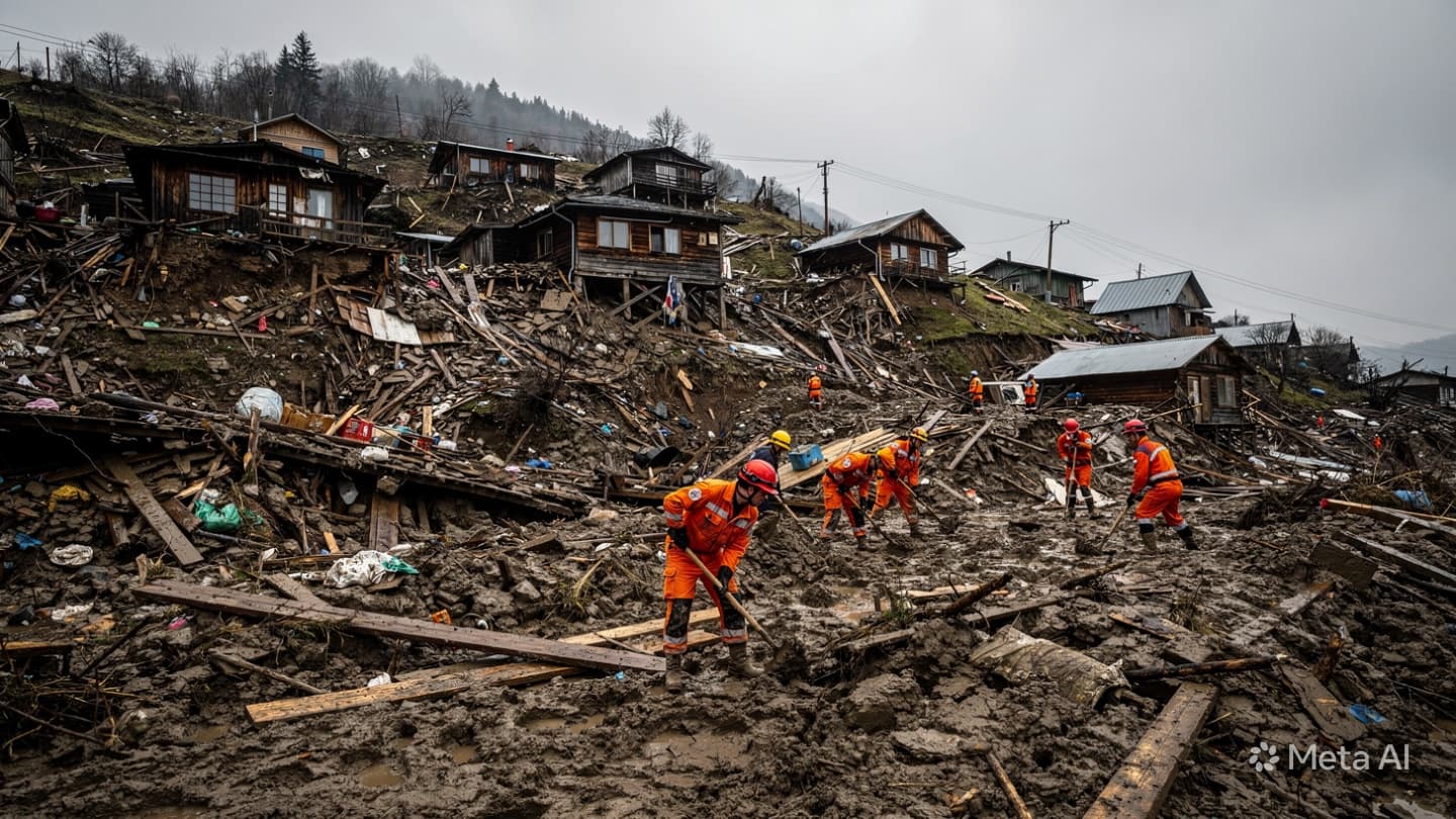 Vietnam Rescue Efforts: Heavy Rainfall Triggers Massive Landslide Leaving Five People Trapped In Mud Vietnam Rescue Efforts: Heavy Rainfall Triggers Massive Landslide Leaving Five People Trapped In Mud
