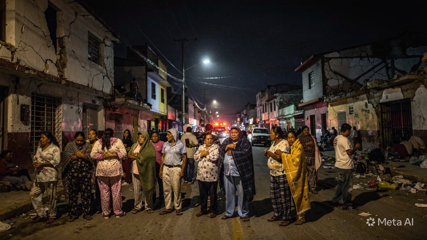 Between Coastal Hills and Shaking Towers, Fear Spread Through Guerrero Communities Yesterday Evening Agai