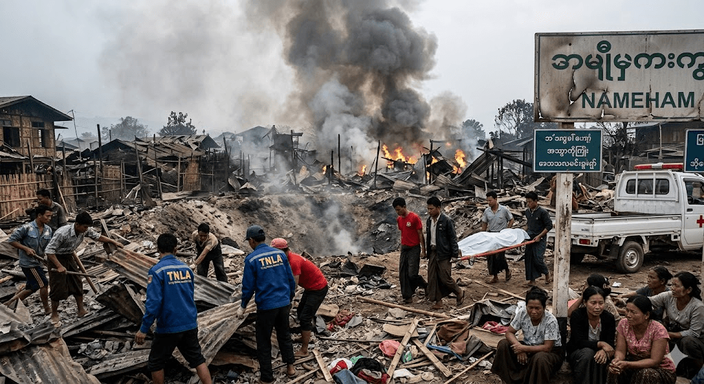 Tragedy on the Border: Over 45 Dead, Dozens Injured in Massive Myanmar Explosives Blast