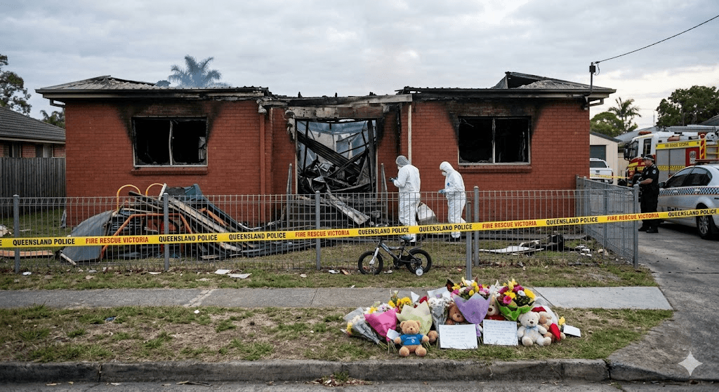 Families Left Stranded: Logan Childcare Centre Destroyed by Midnight Blaze