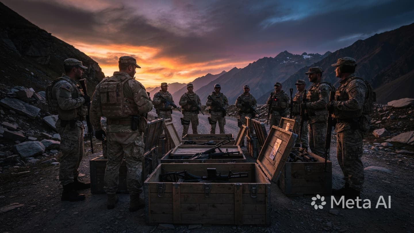 Where The Mountains Hold Their Breath, Watching The Iron Flow Across The Silent Border Where The Mountains Hold Their Breath, Watching The Iron Flow Across The Silent Border
