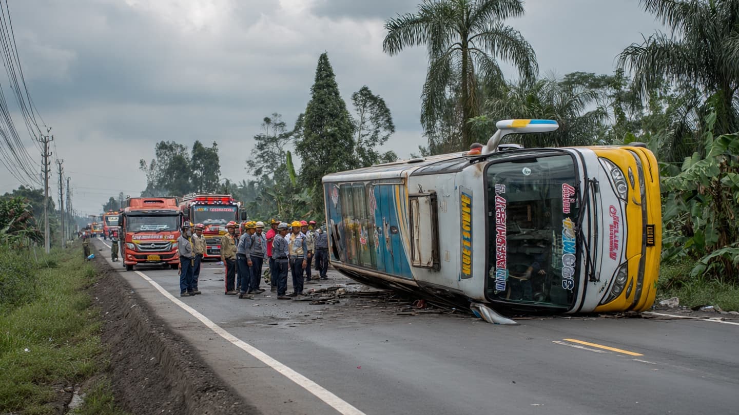 The Long Highway Became a Place of Emergency and Waiting