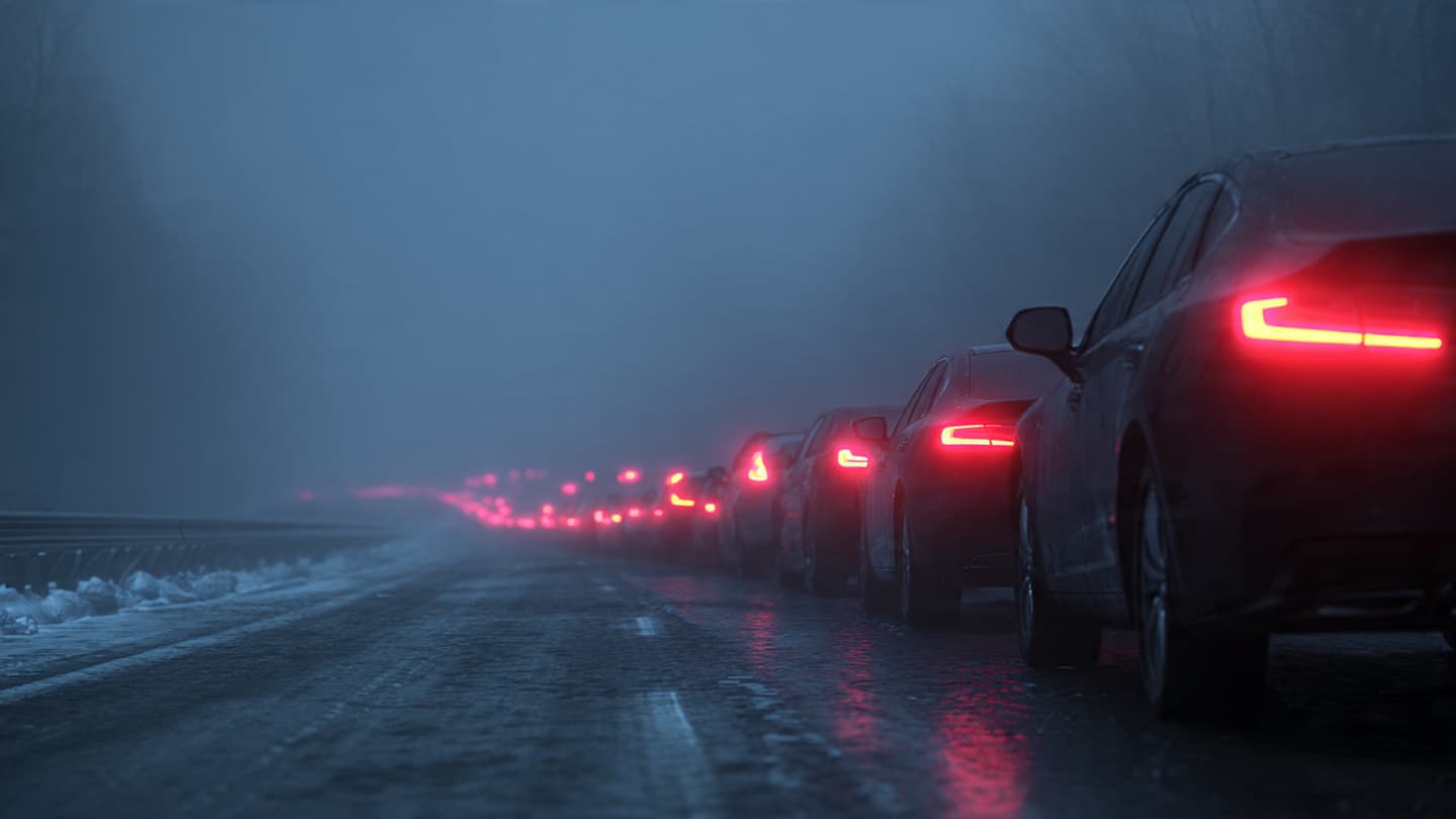 When the Morning Commute Dissolves Into the White, Watching the Shifting Breath of Frost When the Morning Commute Dissolves Into the White, Watching the Shifting Breath of Frost