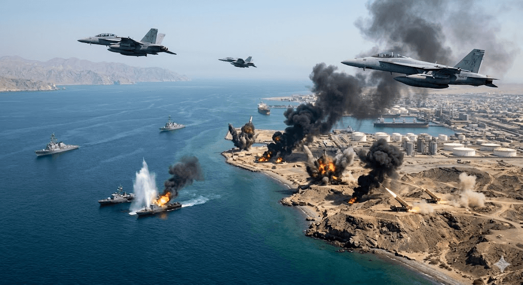 Strikes in Southern Iran: U.S. Targets Missile Sites and Mine-Laying Vessels