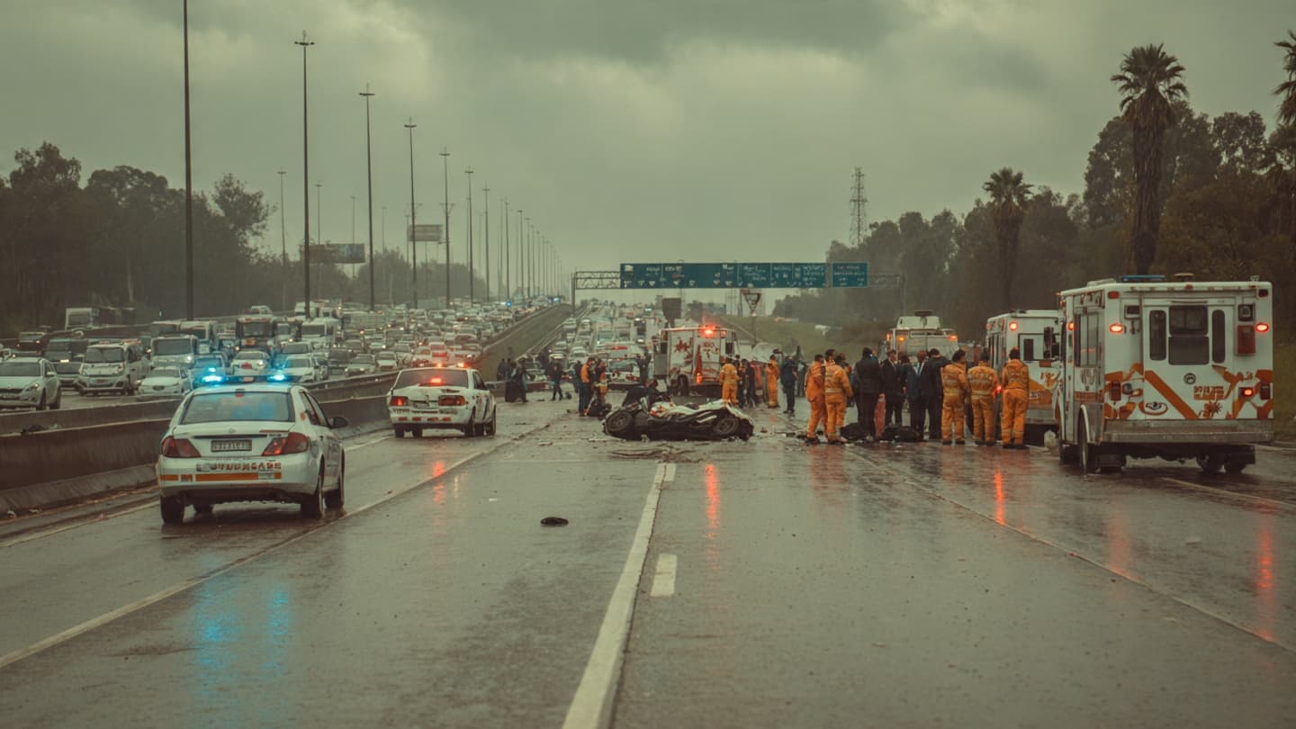 A Busy Highway Became the Center of Emergency Response