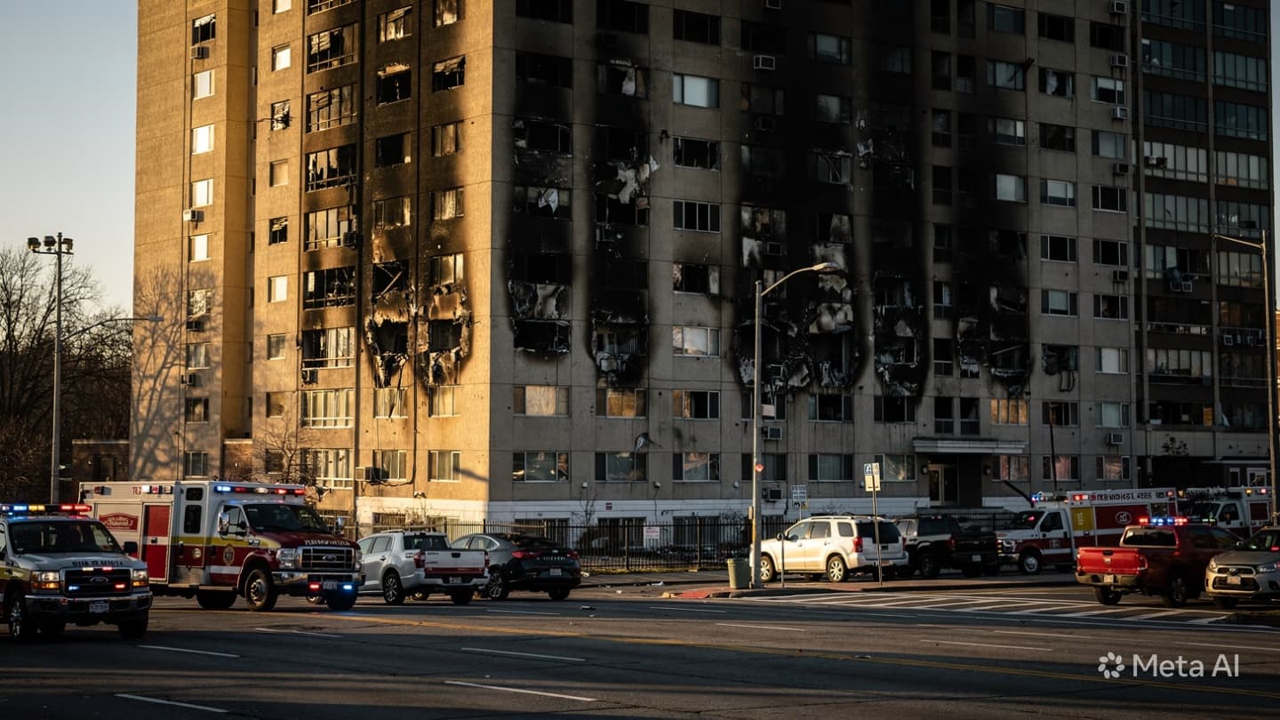 Residential Fire Disaster: One Dead in Lviv Apartment Block After Morning Blaze Breaks Out Residential Fire Disaster: One Dead in Lviv Apartment Block After Morning Blaze Breaks Out