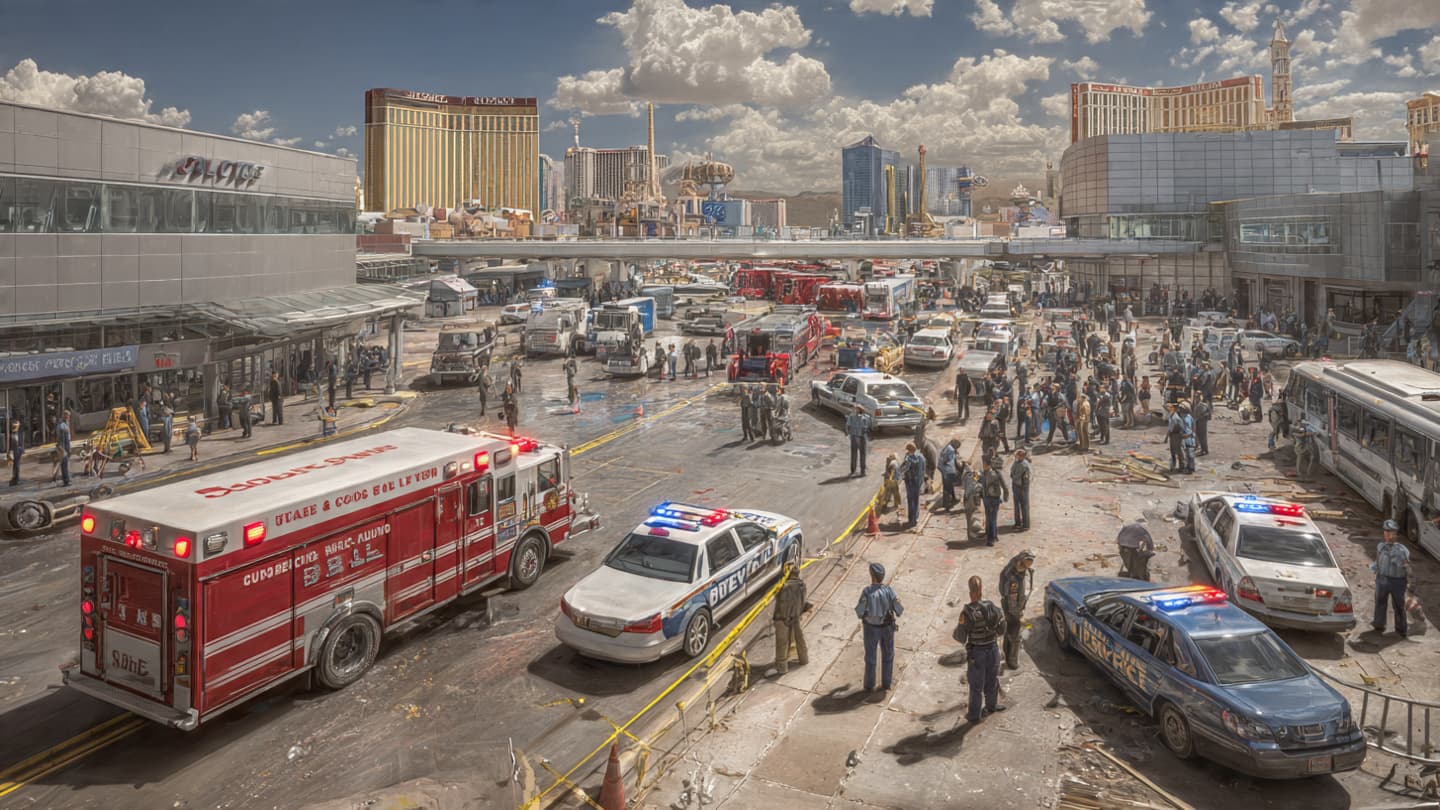 A Busy Transit Hub Paused as Emergency Crews Answered the Call A Busy Transit Hub Paused as Emergency Crews Answered the Call