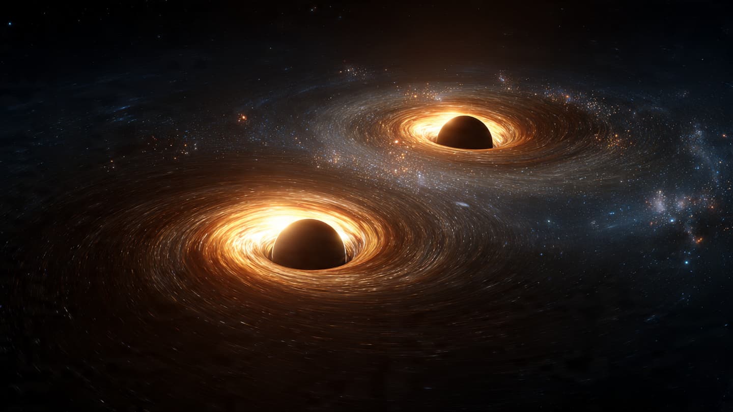 Two Giants May Be Dancing at the Edge of the Universe Two Giants May Be Dancing at the Edge of the Universe
