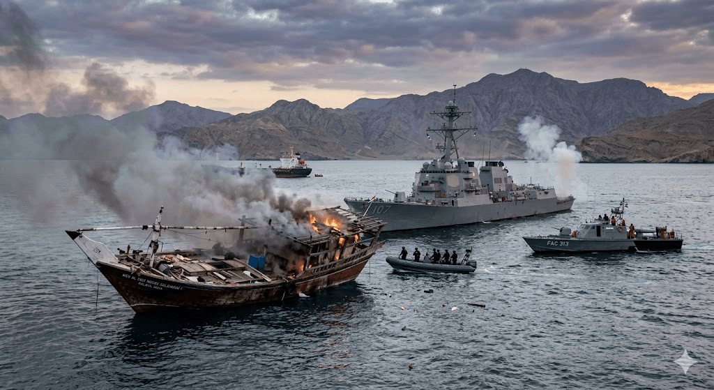 Crossfire in the Strait: Indian Sailor Killed as Cargo Ship Sinks Amid US-Iran Naval Clash Crossfire in the Strait: Indian Sailor Killed as Cargo Ship Sinks Amid US-Iran Naval Clash