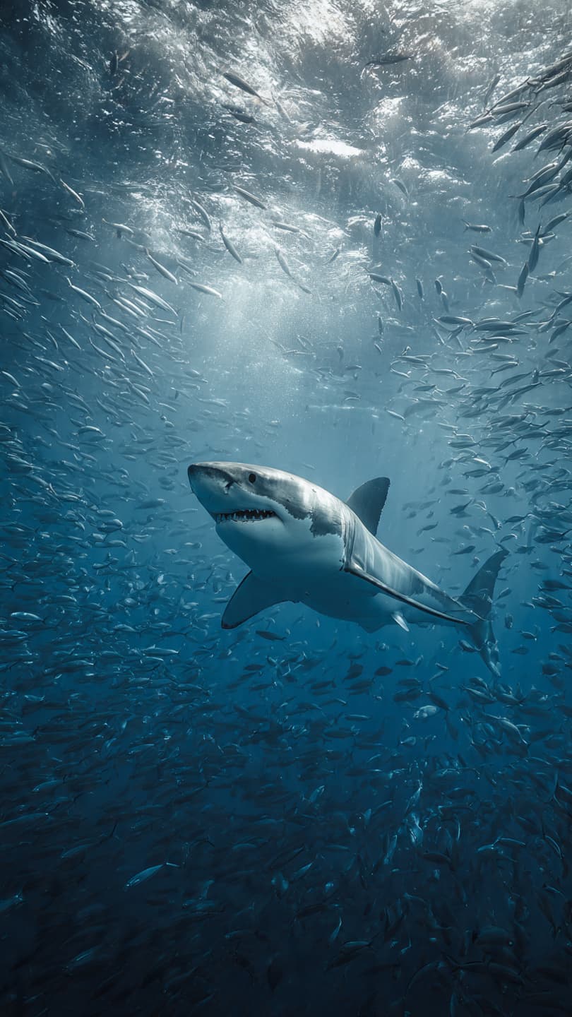 Diver Films Elusive Great White During Conservation Mission Diver Films Elusive Great White During Conservation Mission