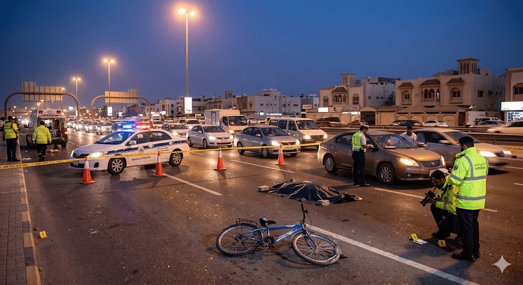 Asian Cyclist Killed After Being Struck by Vehicle on Bahrain's Budaiya Highway