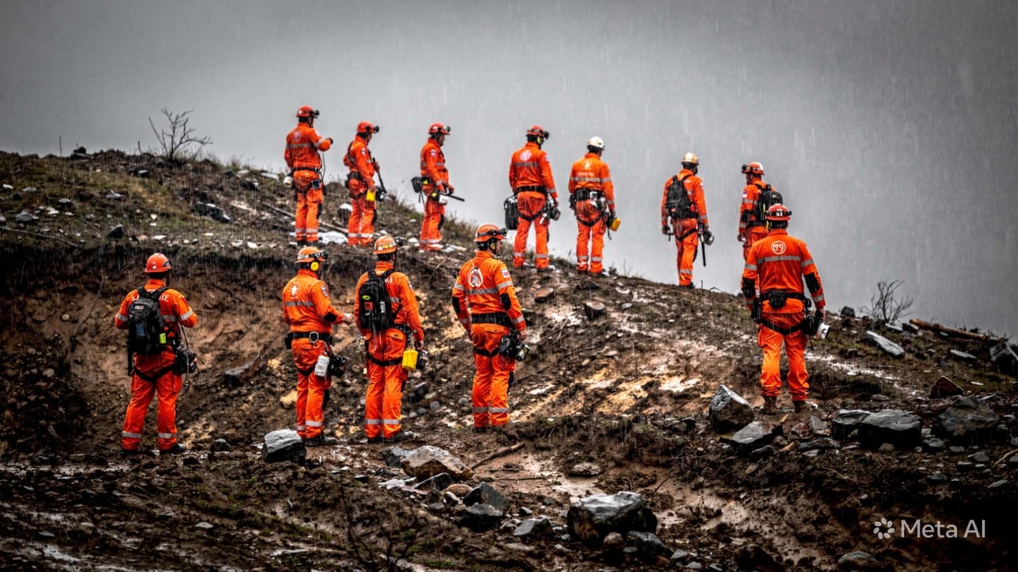 Emergency Rescue Halted: Unstable Terrain Hampers Search Operations Following Fatal Geological Collapse In Indonesia Emergency Rescue Halted: Unstable Terrain Hampers Search Operations Following Fatal Geological Collapse In Indonesia