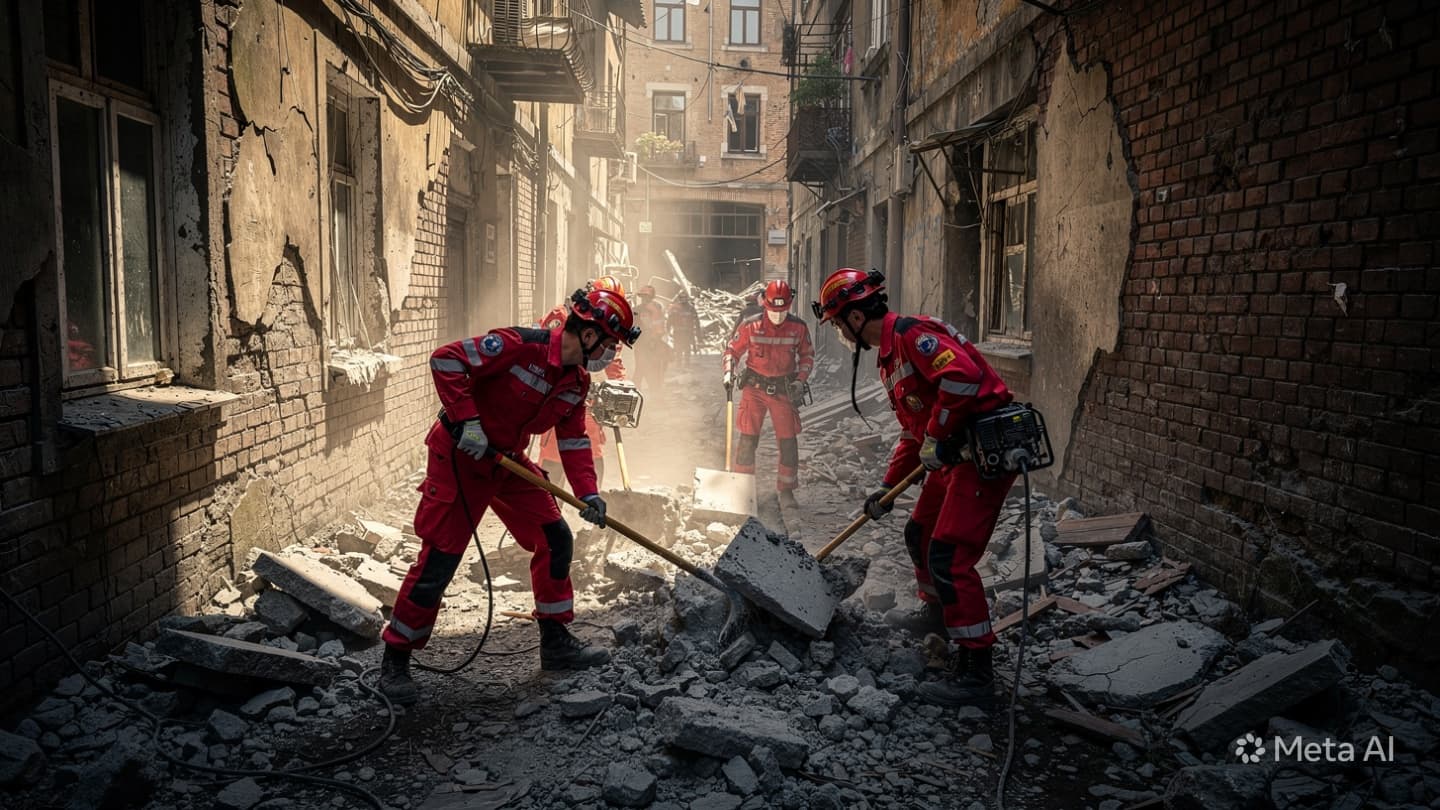 Istanbul Building Collapse: Emergency Crews Scramble Through Rubble In Crowded District Following Gas Explosion