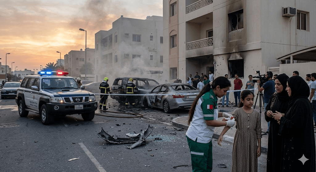 Geopolitical Escalation: 11-Year-Old Girl Wounded in Bahrain Following Iranian Attack Geopolitical Escalation: 11-Year-Old Girl Wounded in Bahrain Following Iranian Attack