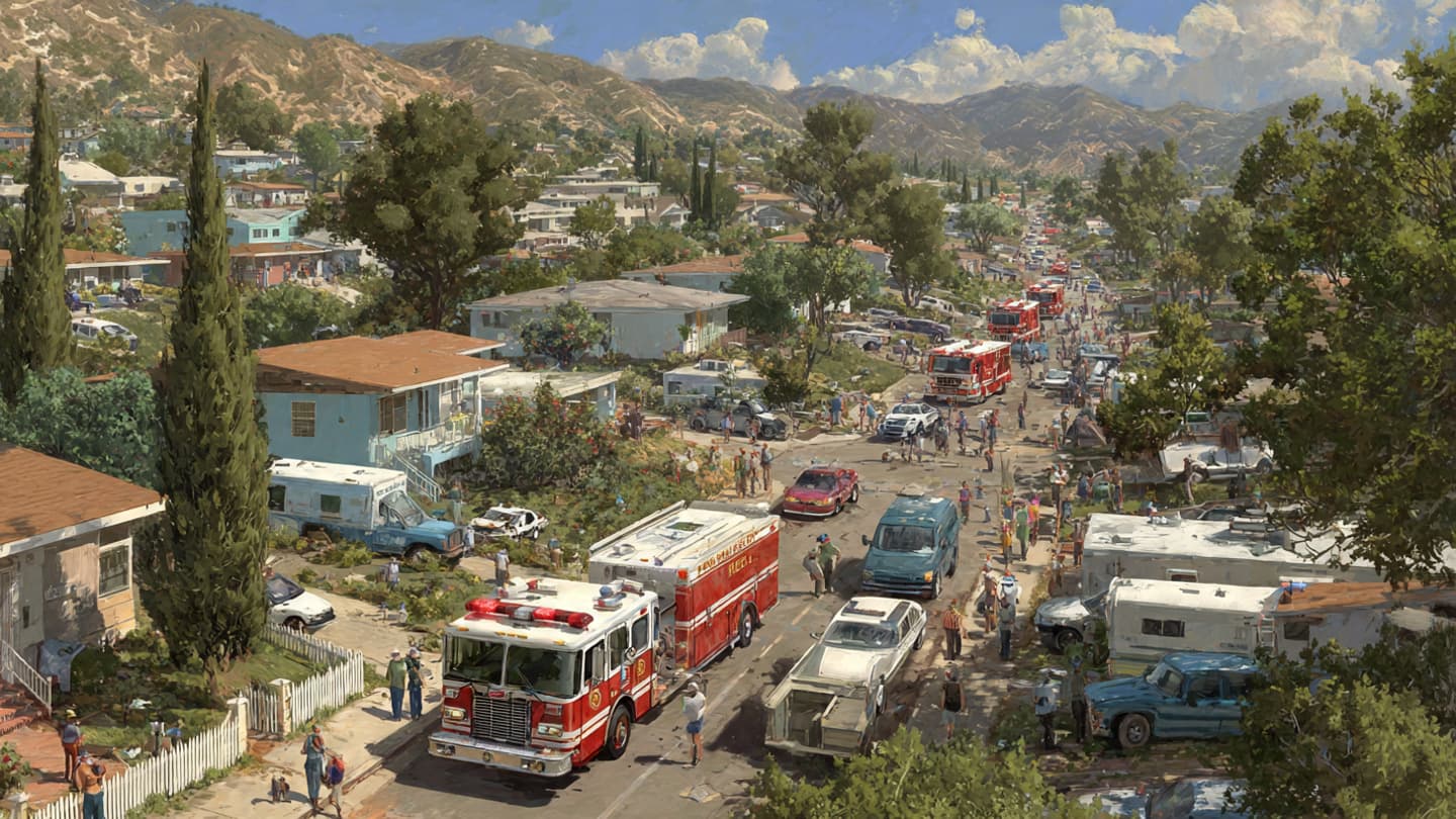 Beneath California’s Clear Skies, A Sudden Warning Sent Thousands Into Uncertainty