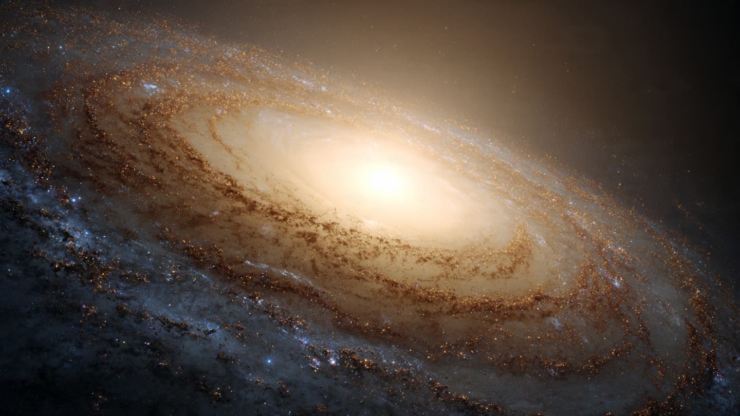 In distant silence, a galaxy’s elegant form comes into sharper focus In distant silence, a galaxy’s elegant form comes into sharper focus
