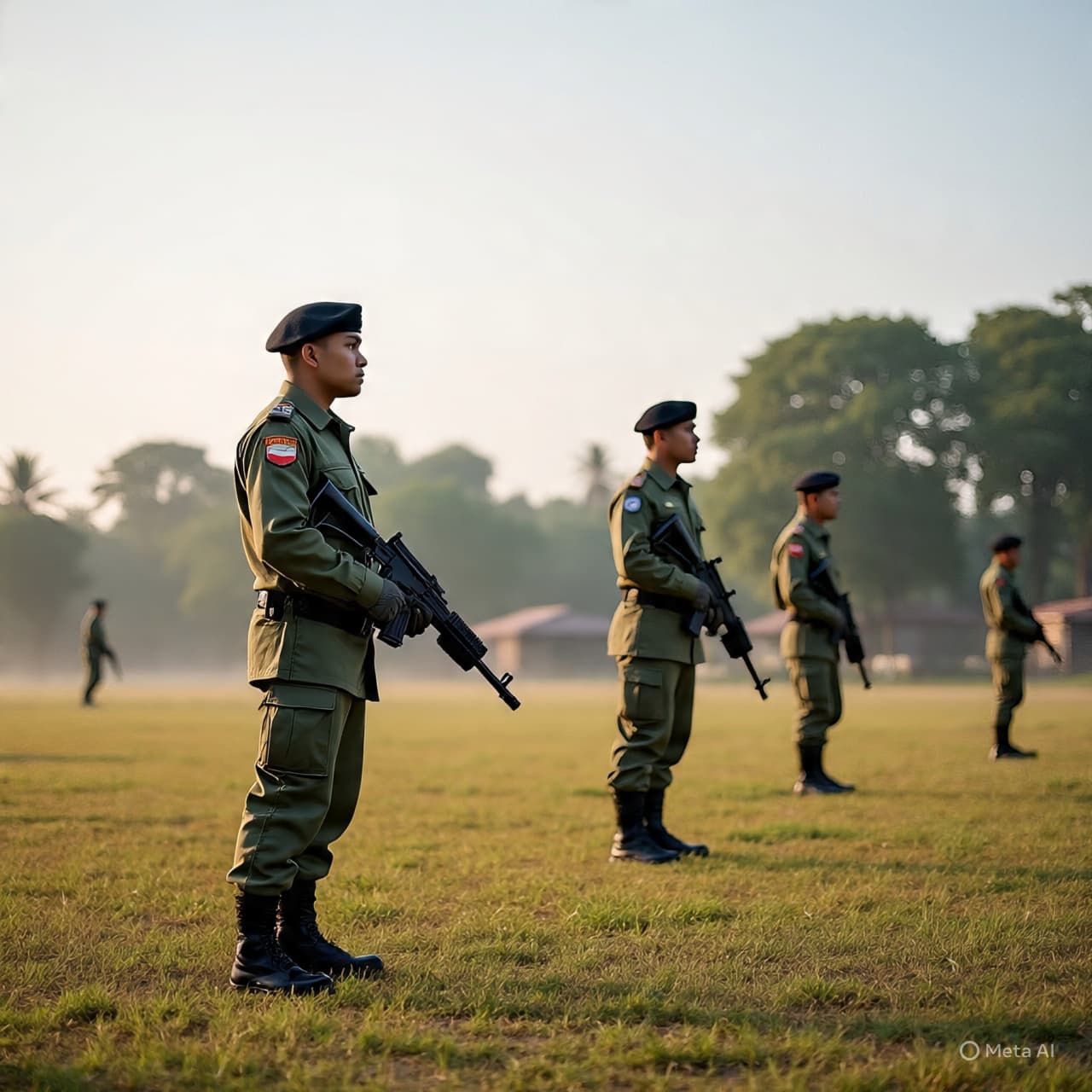 Beneath Whispered Palms, Soldiers Are Trained for Gentle Missions Beneath Whispered Palms, Soldiers Are Trained for Gentle Missions