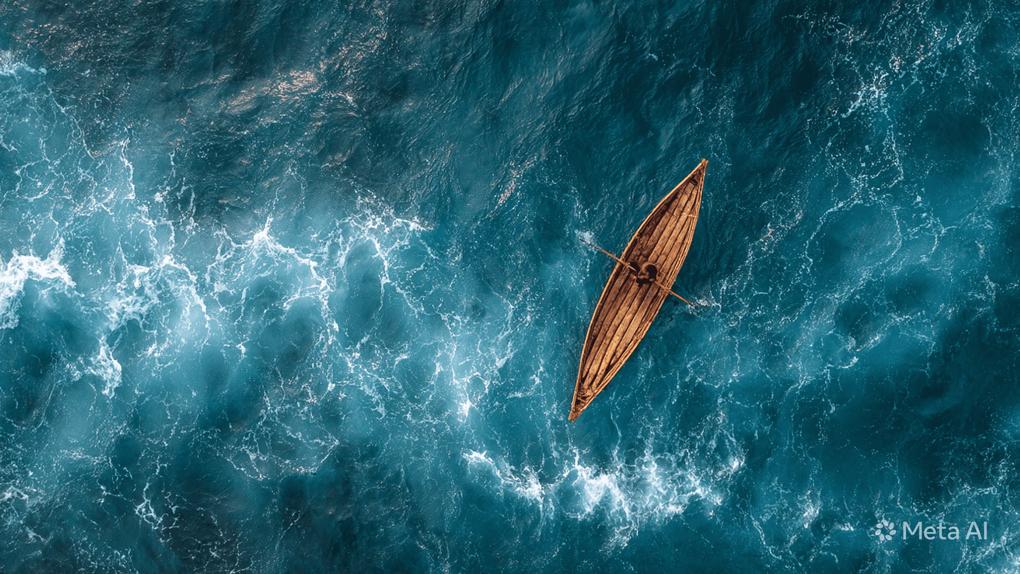 Across the Widening Gray of Distant Waves, a Single Ghostly Shipwreck Clings Across the Widening Gray of Distant Waves, a Single Ghostly Shipwreck Clings