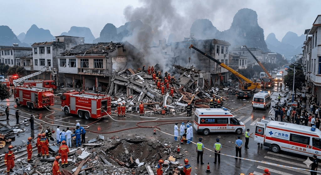 Seven Dead, 17 Injured in Powerful Blast Ripping Through Southwest China Seven Dead, 17 Injured in Powerful Blast Ripping Through Southwest China