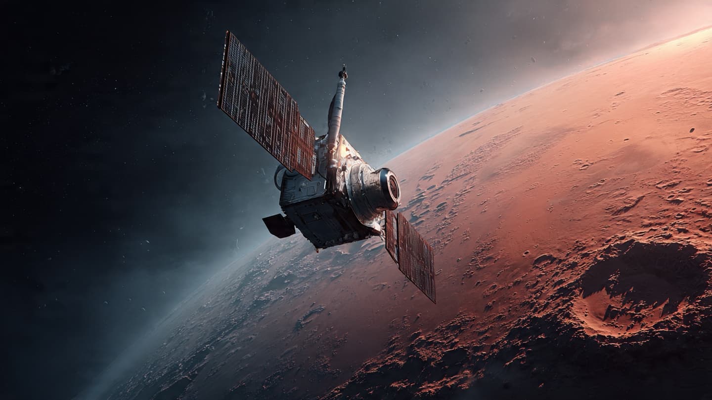 A Silent Spacecraft Uses Mars to Continue Its Long Journey