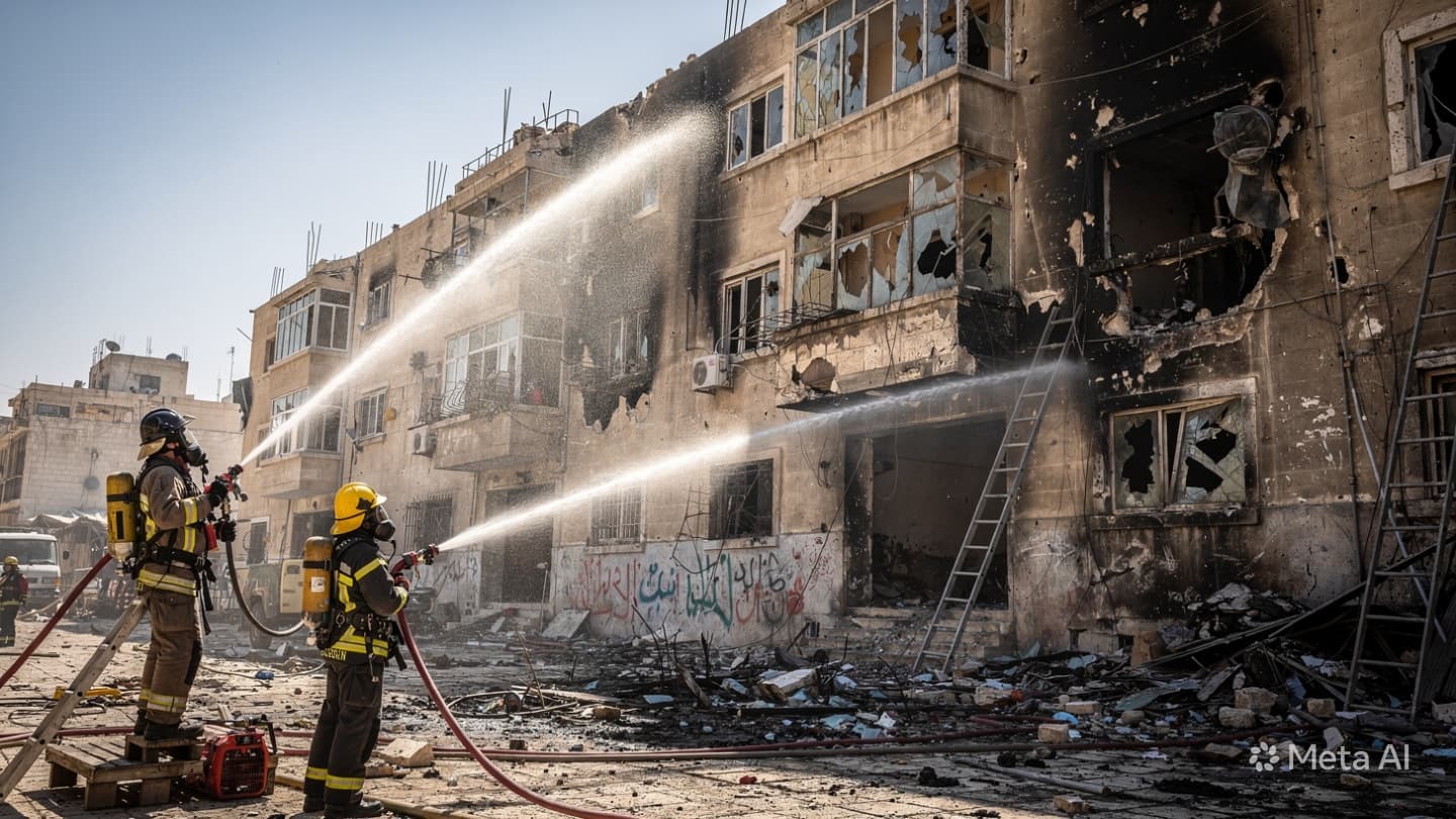 Aleppo House Fire: Blaze Claims Two Lives as Neighborhood Residents Flee Their Burning Homes Aleppo House Fire: Blaze Claims Two Lives as Neighborhood Residents Flee Their Burning Homes