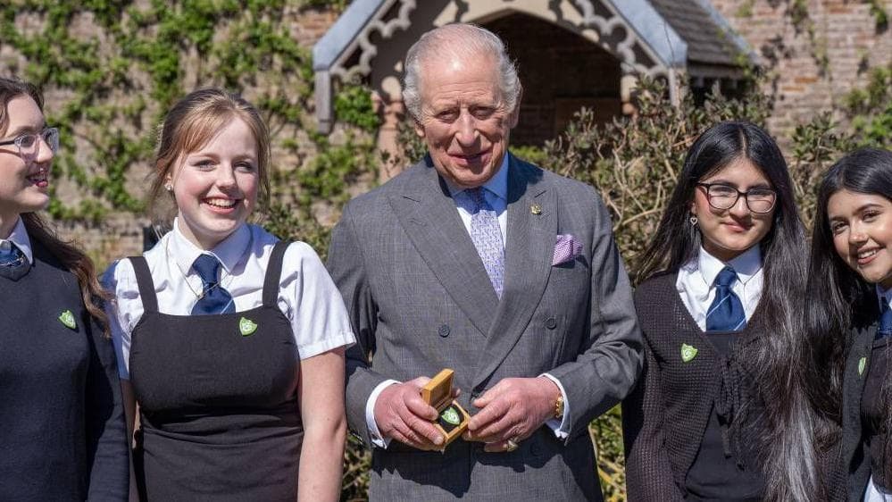 King Awarded Blue Peter Green Badge for Environmental Work King Awarded Blue Peter Green Badge for Environmental Work