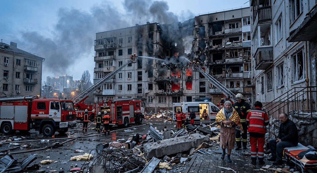 Overnight Terror: Russian Forces Rain 26 Strikes on Kharkiv, Leaving Multiple Injured Overnight Terror: Russian Forces Rain 26 Strikes on Kharkiv, Leaving Multiple Injured