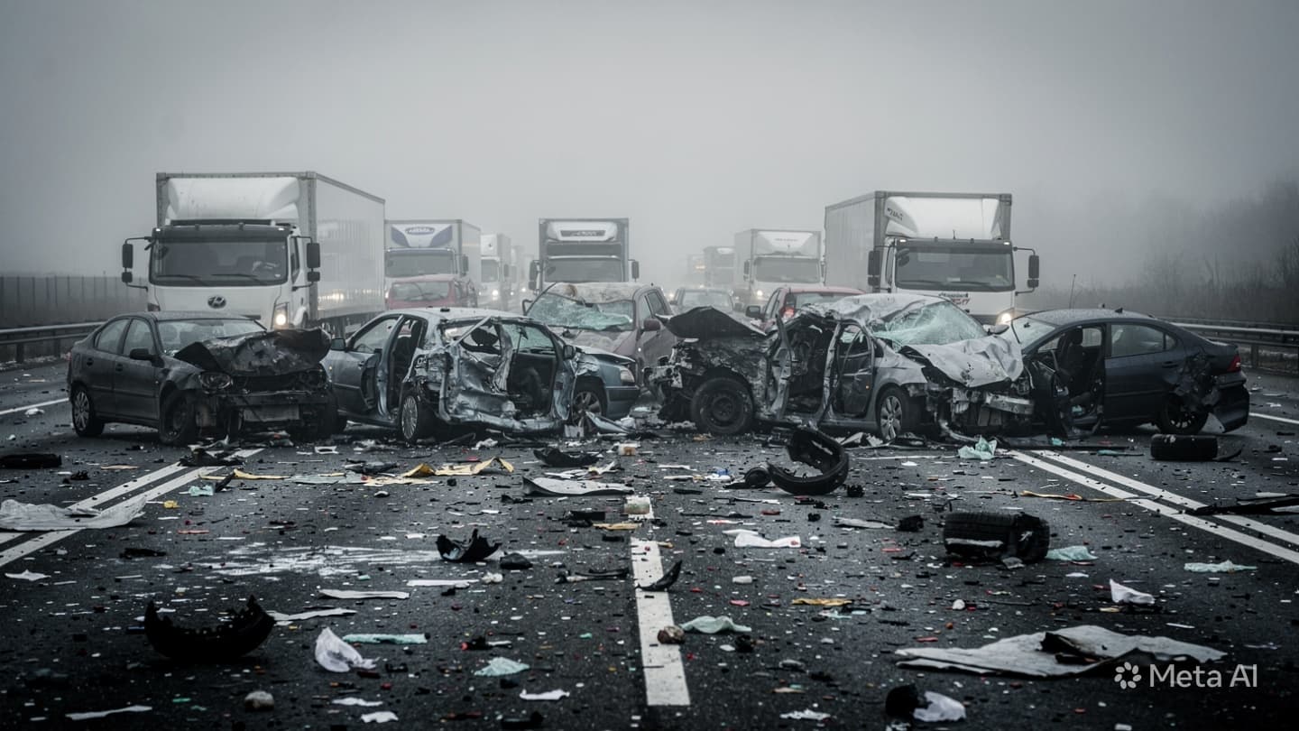 Zhejiang Traffic Disaster: Four Dead After Massive High Speed Pileup Involves Dozens of Vehicles Zhejiang Traffic Disaster: Four Dead After Massive High Speed Pileup Involves Dozens of Vehicles