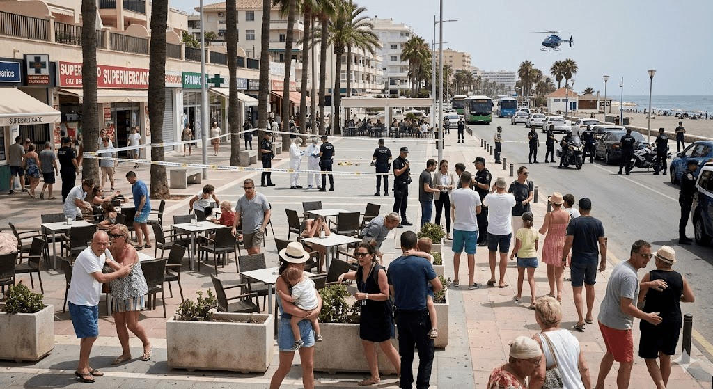 Panic in Spain: Man Shot Dead on Busy Street in Holiday Hotspot as Gunman Flees Panic in Spain: Man Shot Dead on Busy Street in Holiday Hotspot as Gunman Flees