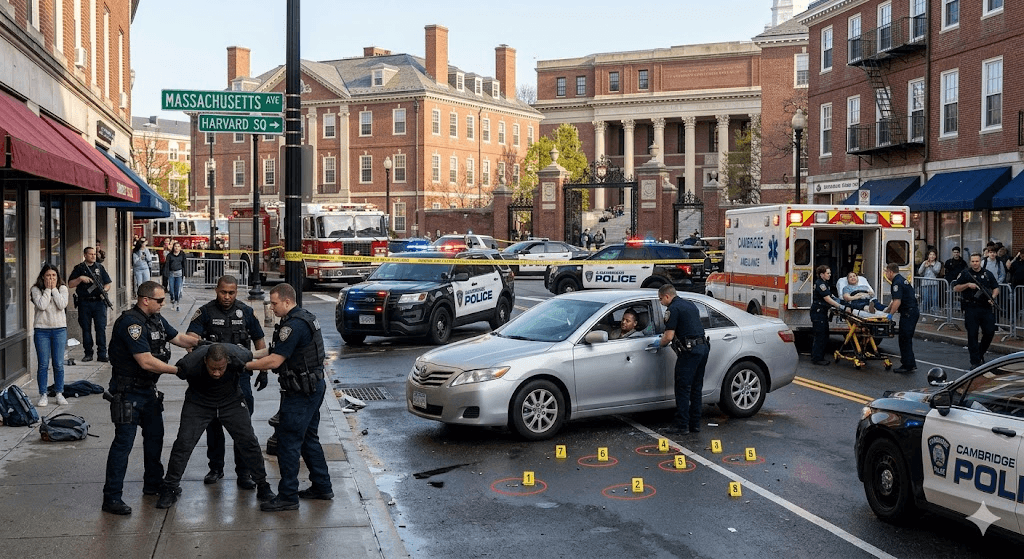 Chaos in Cambridge: Gunman Arrested After Opening Fire Near Harvard University