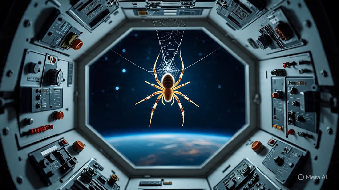 In Weightlessness, Even a Spider’s Web Learns a New Language In Weightlessness, Even a Spider’s Web Learns a New Language