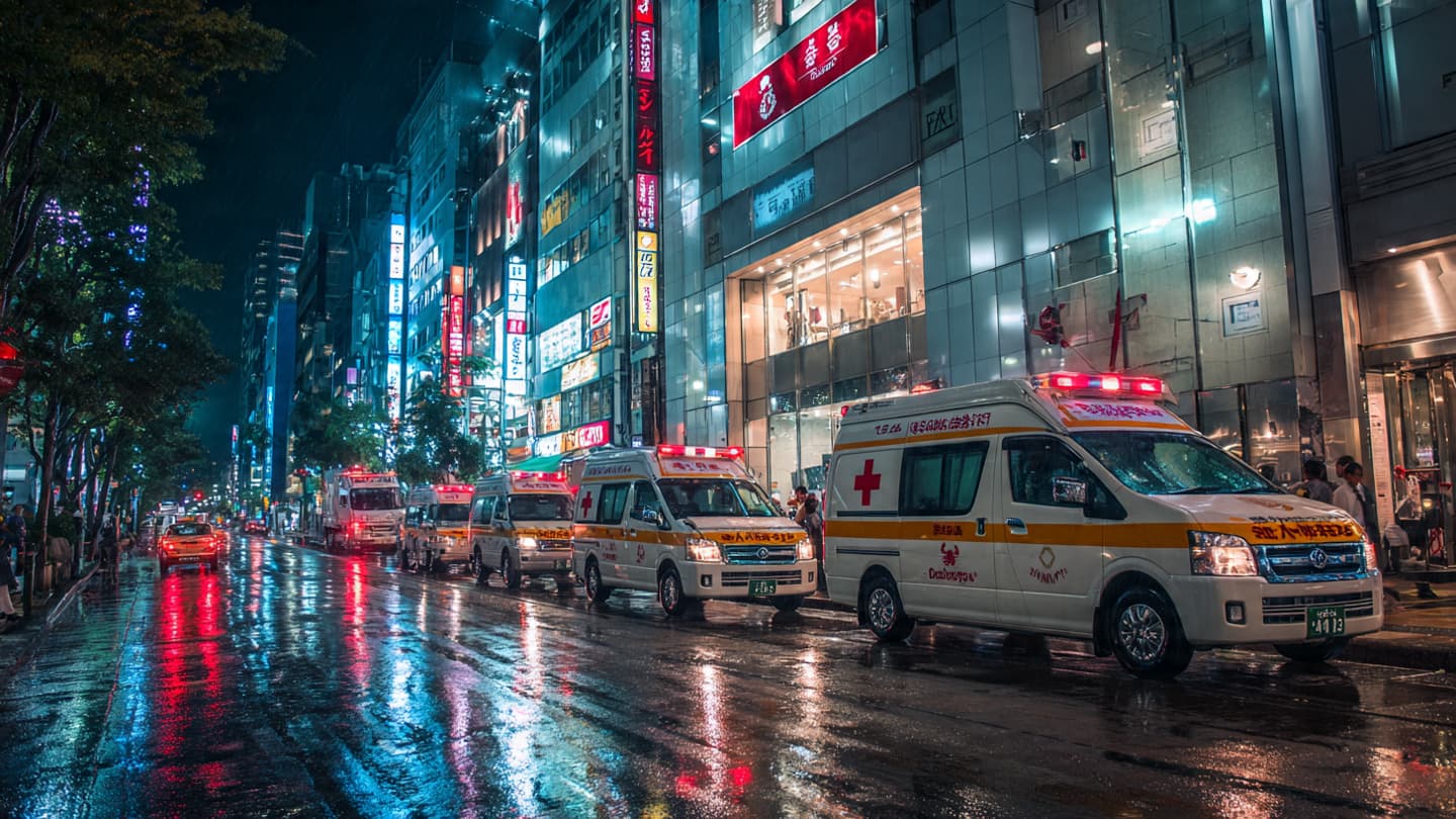 Along the Polished Floors of a Tokyo Mall: A Quiet Afternoon Turns Abruptly Chaotic