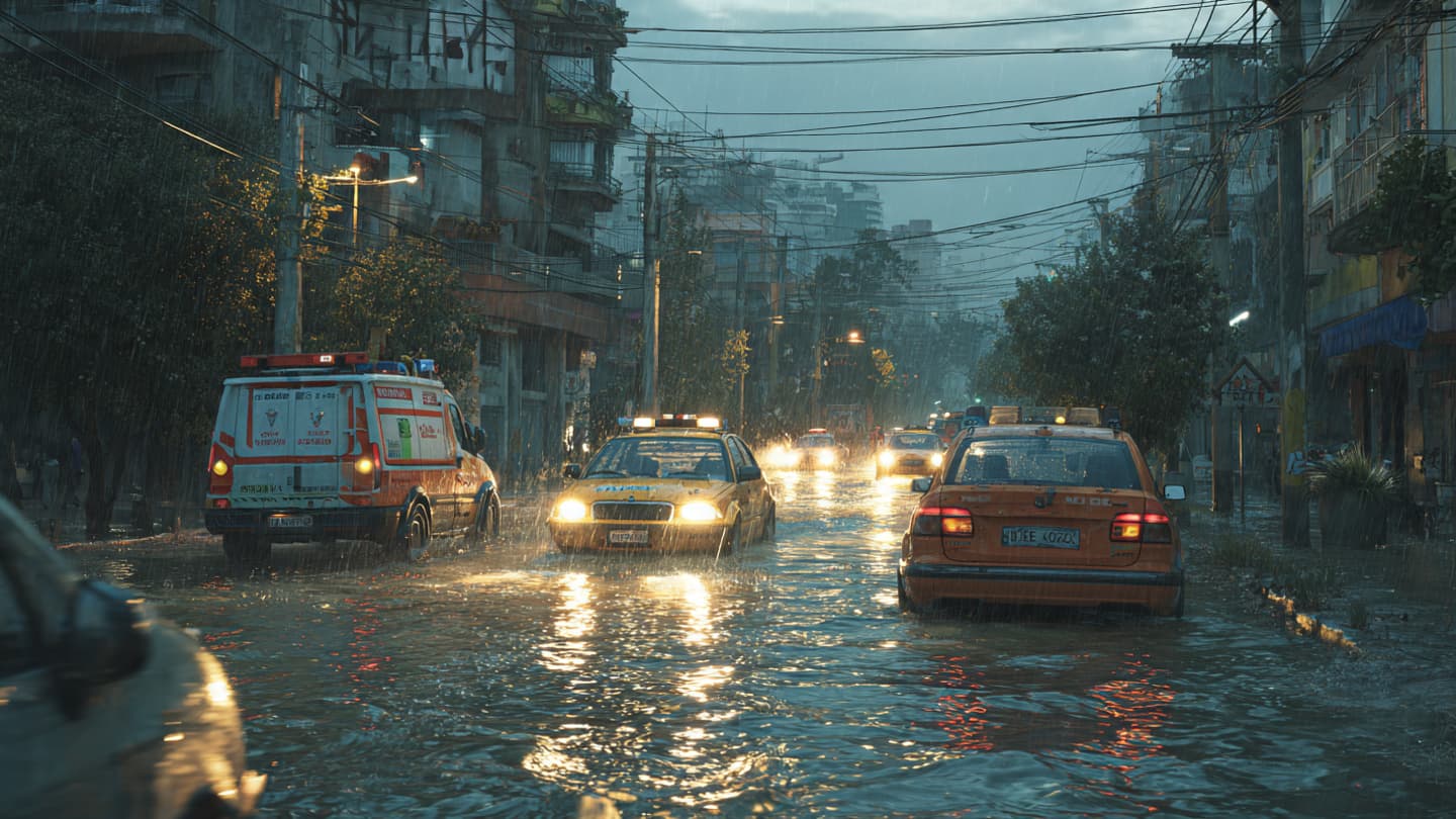 Along Rain-Soaked Streets and Shifting Hillsides, Santiago Moved Carefully Through Storm Damage Quietly Yesterday