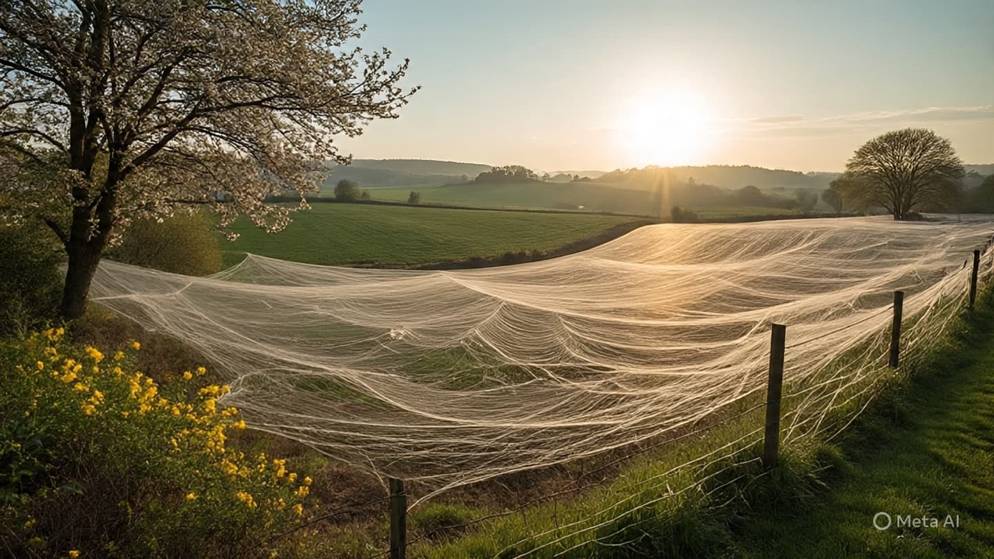 When silk drifts through the air, what brings it gently to earth? When silk drifts through the air, what brings it gently to earth?