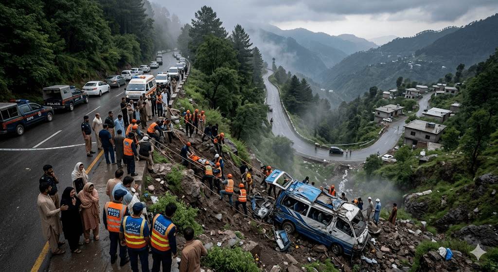 Tragedy in Murree: 10 Members of Same Family Killed in Horrific Road Accident Tragedy in Murree: 10 Members of Same Family Killed in Horrific Road Accident