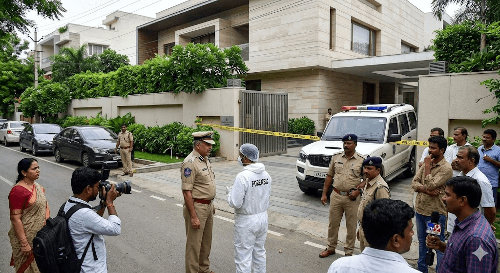 Jubilee Hills Horror: Retired IPS Officer’s Wife Murdered in Posh Residence; Domestic Help Vanishes Jubilee Hills Horror: Retired IPS Officer’s Wife Murdered in Posh Residence; Domestic Help Vanishes