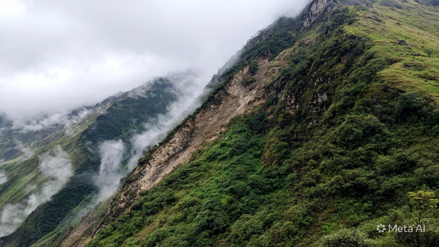 Where Slopes Give Way to Silence: Contemplating the Sudden Weight of a Shifting Andean Landscape