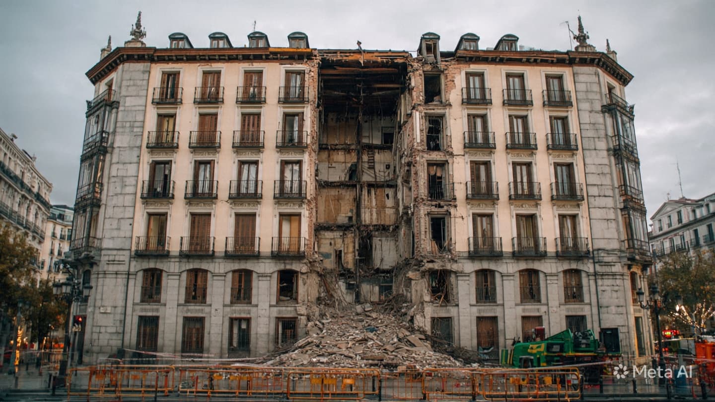 When Stone and Steel Betray: A Morning of Silent Shadows Beneath the Madrid Skyline