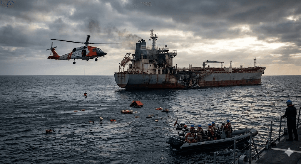 Missile Strike Near Oman: Deadly Attack on Tanker Leaves 1 Dead, 2 Missing at Sea Missile Strike Near Oman: Deadly Attack on Tanker Leaves 1 Dead, 2 Missing at Sea