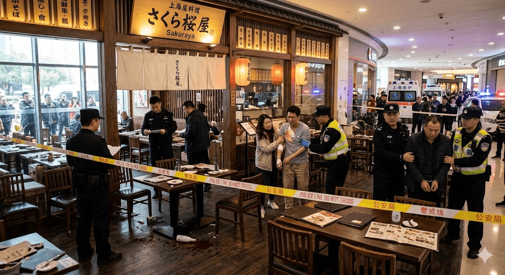 Three Hospitalized After Sudden Knife Attack at Shanghai Japanese Restaurant