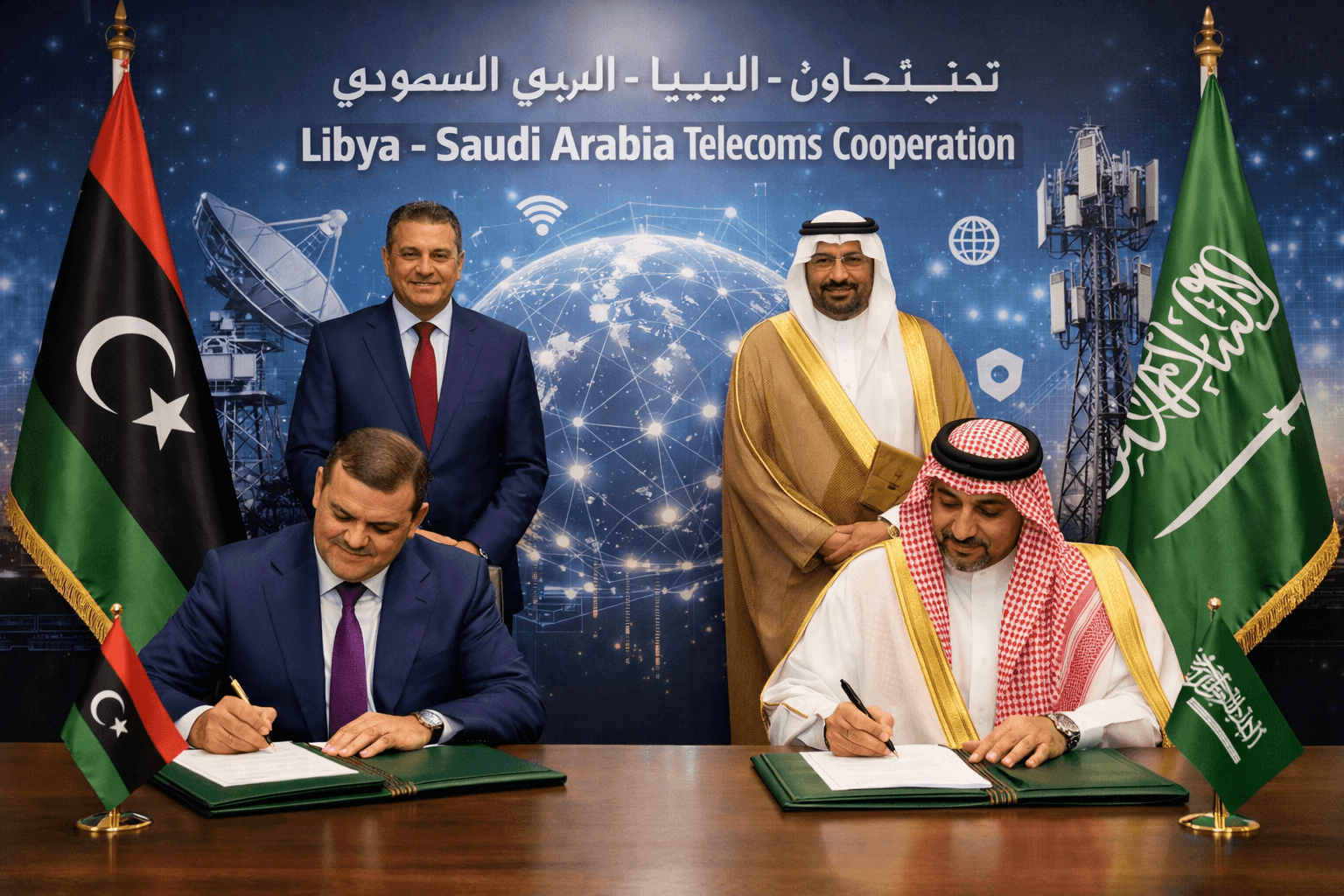 Libya, Saudi Arabia Sign MoU to Enhance Cooperation in Telecommunications Sector Libya, Saudi Arabia Sign MoU to Enhance Cooperation in Telecommunications Sector