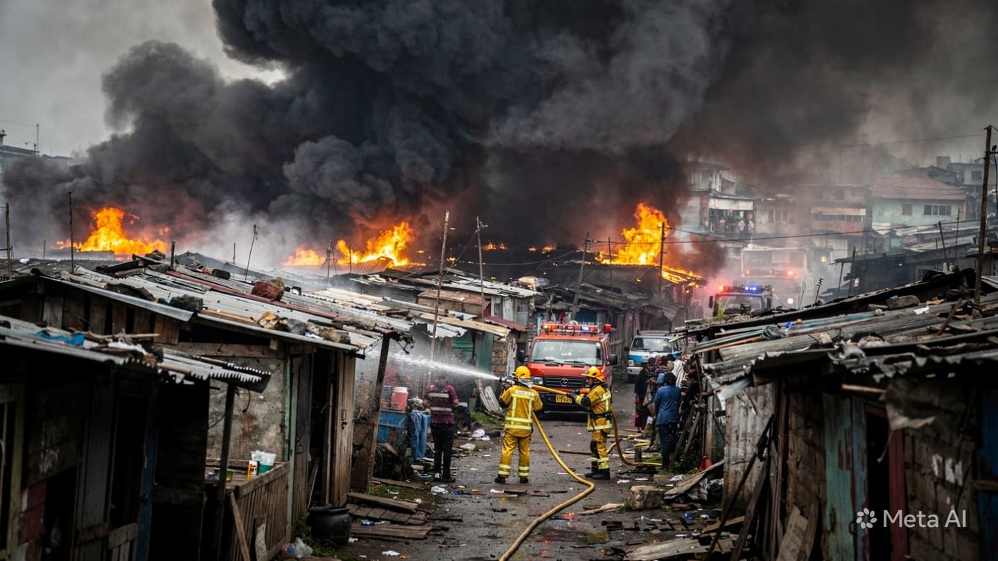 Manila Slum Fire: Three Dead And Hundreds Left Homeless As Blaze Destroys Informal Settlement