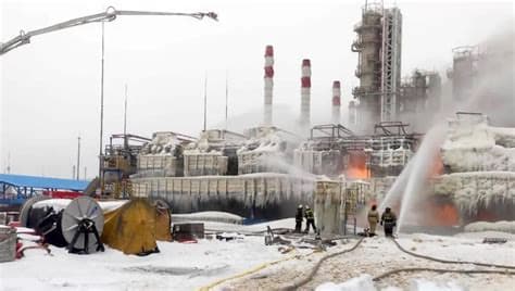 Oil Refining at a Standstill in Central Russia After Ukrainian Drone Strikes
